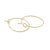 Ion Plating(IP) 316 Surgical Stainless Steel Hoop Earrings Findings STAS-D183-02G-01-2