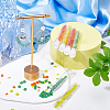 600Pcs 6 Style Opaque Colours 2-Hole Glass Seed Beads SEED-CN0001-17-4
