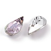 Embossed Glass Rhinestone Pendants GLAA-J101-06A-001VL-2