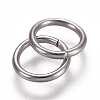 304 Stainless Steel Soldered Closed Jump Rings X-STAS-E482-15C-1