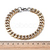 201/304 Stainless Steel Cuban Link Chains Bracelets for Unisex BJEW-F522-04G-5