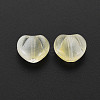 Two Tone Transparent Spray Painted Glass Beads GLAA-T022-24-C05-3