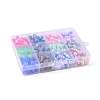 360Pcs 12 Style Rainbow ABS Plastic Imitation Pearl Beads OACR-YW0001-02-6