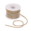Brass Rhinestone Strass Chains CHC-T001-SS10-02C-6