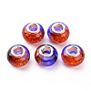 Crackle Two Tone Resin European Beads RPDL-T003-06A-1