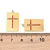 304 Stainless Steel Rhinestone Pendants RB-CBADC81-13G-02-3