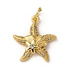 Brass Micro Pave Cubic Zirconia Pendants KK-A265-10B-01G-1