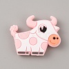 Cow Silicone Beads SIL-WH0010-17C-1