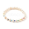 3Pcs 3 Styles Natural Cultured Freshwater Pearl Stretch Beaded Bracelets Sets BJEW-JB06266-5