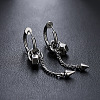 304 Stainless Steel Cuff Hoop Earrings for Men WG41879-02-1
