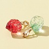 24Pcs 6 Style Transparent Spray Painted Glass Pendants GLAA-FS0001-33-5