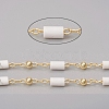 3.28 Feet Handmade Natural Howlite Beaded Chains X-CHC-E021-01G-2