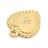 304 Stainless Steel Rhinestone Pendants STAS-R155-035B-G-2