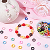 100Pcs Opaque Acrylic Bead Frame OACR-SC0002-96-4