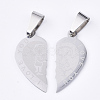 Non-Tarnish 201 Stainless Steel Split Pendants STAS-T048-05-3