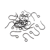 100Pcs Ion Plating(IP) 316 Stainless Steel French Earring Hooks JX138D-3