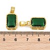 Brass & Glass Pendants GL-CBA96FD-02G-07-3