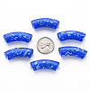 Opaque Spray Painted Acrylic Beads MACR-S372-001F-B02-3