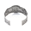 Constellation Alloy Open Cuff Bangles for Women Men BJEW-C064-01AS-06-3