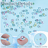 80Pcs Teardrop Electroplated Transparent Glass Charms GLAA-PA0001-68-6