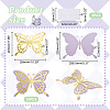 3D Hollow Double Layer Paper Butterfly AJEW-WH0505-15-2