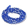 Opaque Solid Color Electroplate Glass Beads Strands LS-GLAA-F029-P4mm-A11-2
