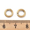Ion Plating(IP) 304 Stainless Steel Open Jump Rings X-STAS-M081-02G-03-4