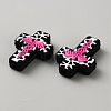 Halloween Cross Silicone Beads SIL-WH0025-01C-2