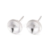 925 Sterling Silver Ear Stud Findings STER-K167-043E-S-6