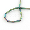 Tube Electroplate Non-magnetic Synthetic Hematite Bead Strands G-S203-26D-2