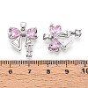 Brass Micro Pave Cubic Zirconia Pendants KK-N264-06P-3