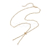 Brass Slider Necklace Makings AJEW-JB01275-01-1