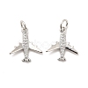 Rack Plating Brass Micro Pave Cubic Zirconia Charms KK-K270-39P-4