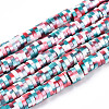 Handmade Polymer Clay Beads Strands CLAY-ZX007-09A-11-1