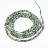 Natural African Turquoise(Jasper) Beads Strands G-T064-18-3mm-2