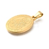 304 Stainless Steel Pendants STAS-K394-04G-03-2