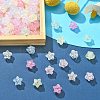 Transparent Crackle Acrylic Beads CACR-YW0001-08-5