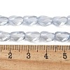 Electroplate Glass Beads Strands EGLA-L045-C-PL03-4
