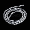 Electroplate Transparent Glass Beads Strands EGLA-A035-T3mm-A19-2