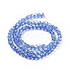 Electroplate Transparent Glass Beads Strands EGLA-A035-T4mm-A14-2