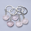 Natural Rose Quartz Keychain KEYC-S253-09-1