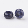 Natural Sodalite European Beads X-G-G740-14x8mm-02-2