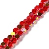 Transparent Electroplate Glass Beads Strands GLAA-Q099-I01-M02-2