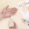 Natural Rose Quartz Heart Pendant Decoration HJEW-WH0043-20B-3