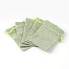 Polyester Imitation Burlap Packing Pouches Drawstring Bags ABAG-R005-9x12-02-2
