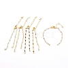 Natural Mixed Stone Handmade Beaded Chains Bracelet Making AJEW-JB00907-1