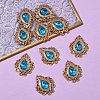 Retro Baroque Style Alloy Acrylic Pandants PALLOY-YW00070-07G-2-1