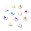 Opaque Acrylic Heart Beads SACR-Q100-M031-2