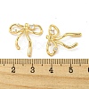 Brass Micro Pave Clear Cubic Zirconia Pendants KK-H460-55G-3