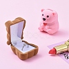 Bear Shape Velvet Jewelry Boxes VBOX-L002-C02-5